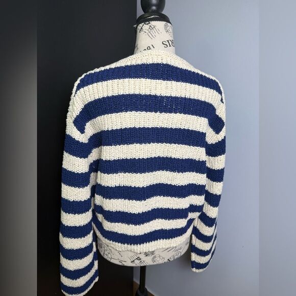 J.Crew Montauk pullover sweater in stripe NWT Size M - Picture 6 of 11